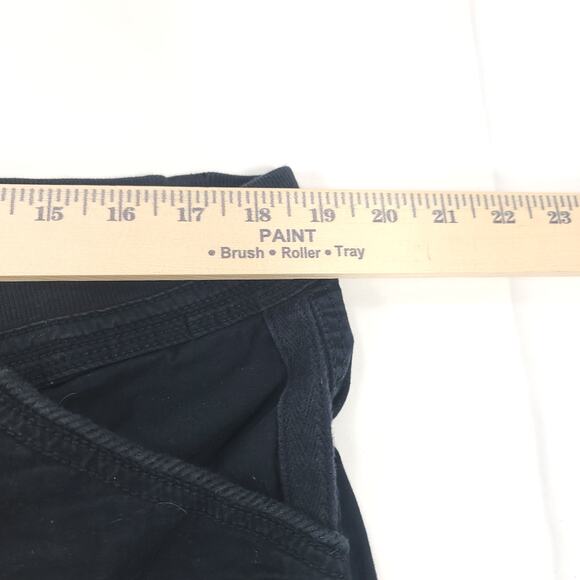 Dash Button Zip Cargo Dark Wash Pants Womens Size 18W Black - Picture 6 of 9